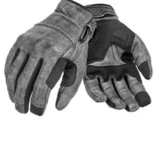 ONYX GREY – Leather Motorcycle Gloves
